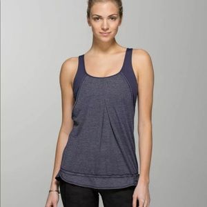 Lululemon Run Times Tank Top Heathered Cadet Blue